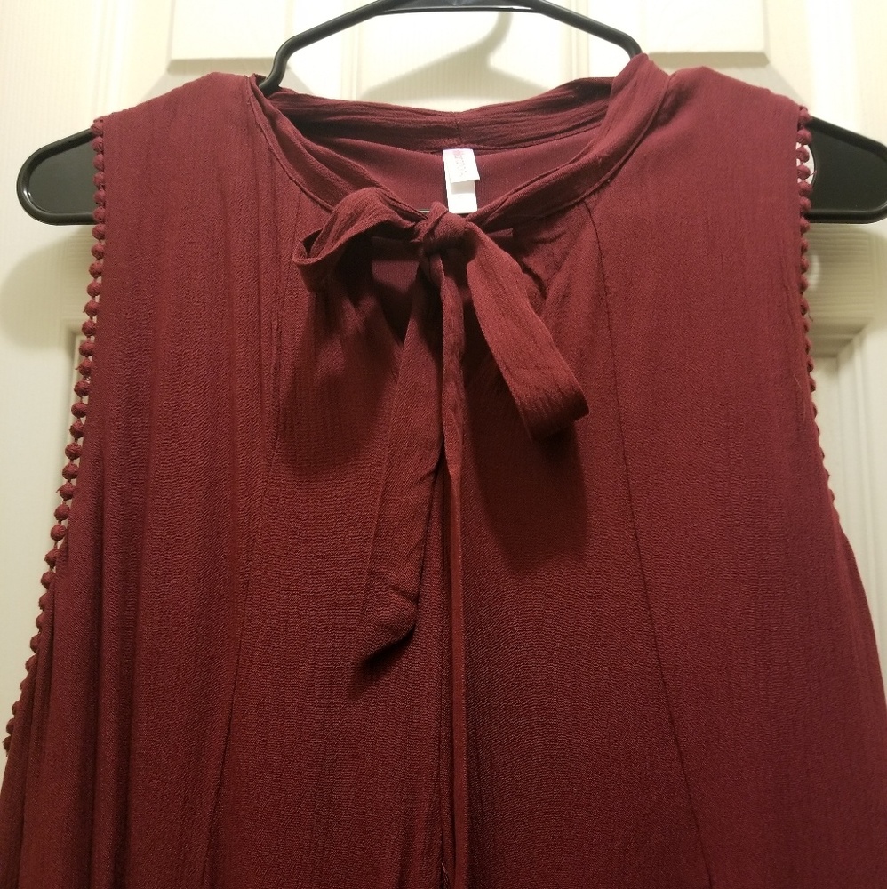 Maroon Spring dress